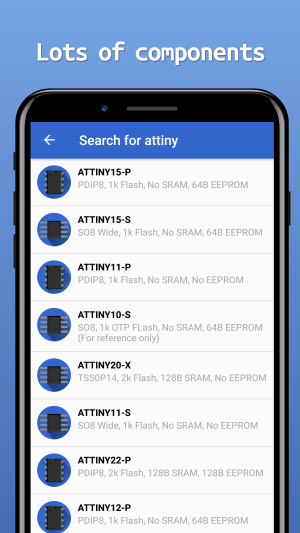 Results for the attiny search.