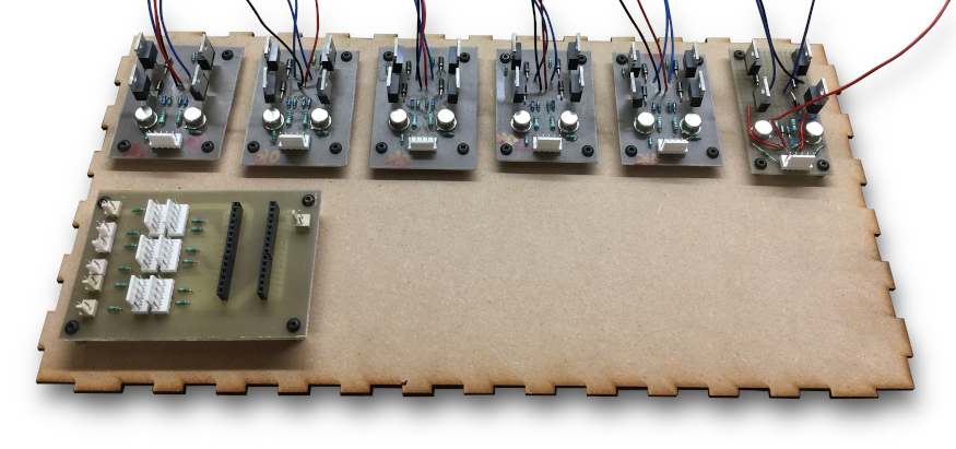 Circuit of the Helmholtz Magnetic Simulation System.