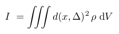 Mathematical expression of the moment of inertia