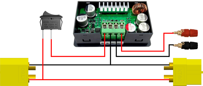 Wiring diagram of the Digital power supply module